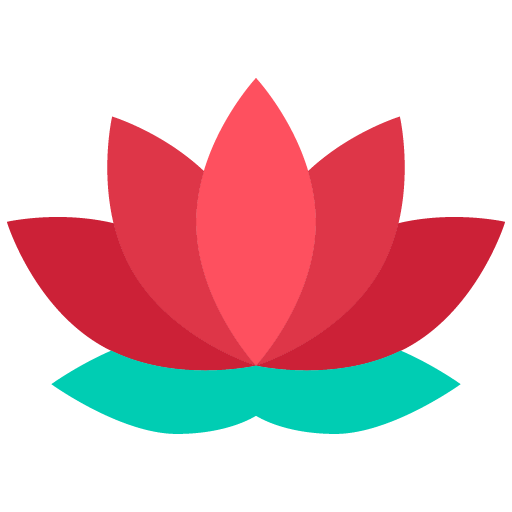 Icono animado de una flor de Lotus 