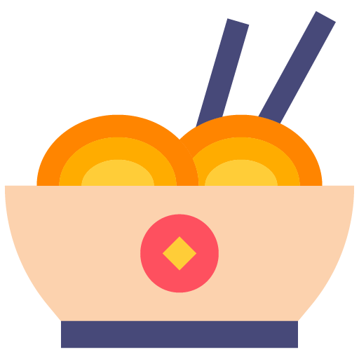 Icono animado de fideos chinos 
